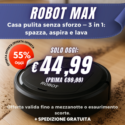 Robot Max – Il Robot che Pulisce per Te